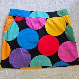Loudmouth Ladies Golf Skort  Polka Dot Sz 8 Colorful Skirt with Built-in Shorts
